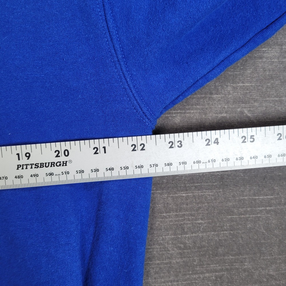 New York Rangers NHL Y2K Old Time Sports Hoodie Mens Large Blue‎ Pullover Flaw - Picture 5 of 8
